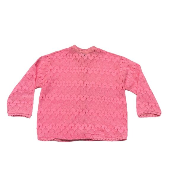 *Vintage Cellini Cardigan Sweater Sm? Bright Pink Grannycore Twee Softie Girly - Picture 4 of 6